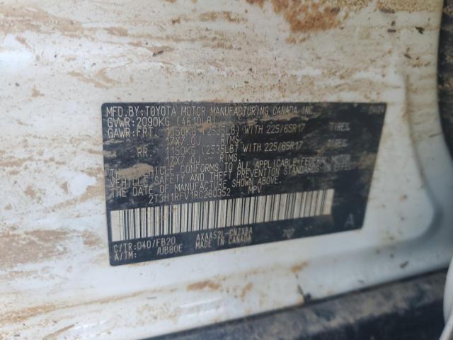 Photo 12 VIN: 2T3H1RFV1RC280352 - TOYOTA RAV4 LE 