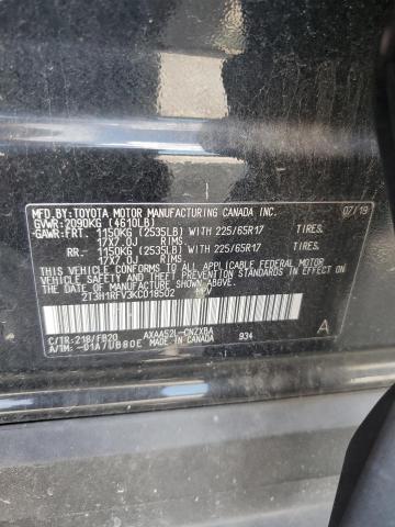 Photo 12 VIN: 2T3H1RFV3KC018502 - TOYOTA RAV4 LE 