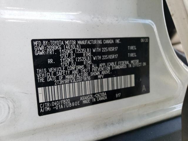 Photo 12 VIN: 2T3H1RFV3LC071816 - TOYOTA RAV4 LE 