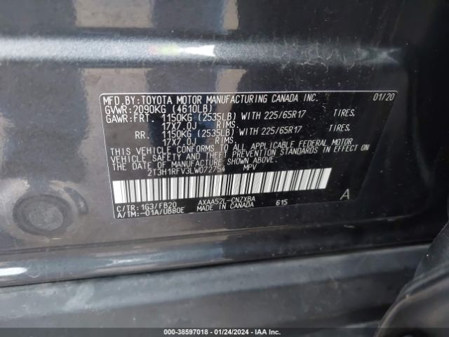 Photo 8 VIN: 2T3H1RFV3LW072754 - TOYOTA RAV4 