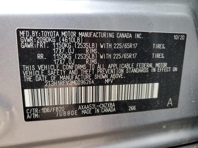 Photo 12 VIN: 2T3H1RFV3MC096264 - TOYOTA RAV4 LE 