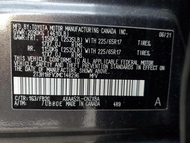 Photo 13 VIN: 2T3H1RFV3MC148296 - TOYOTA RAV4 LE 