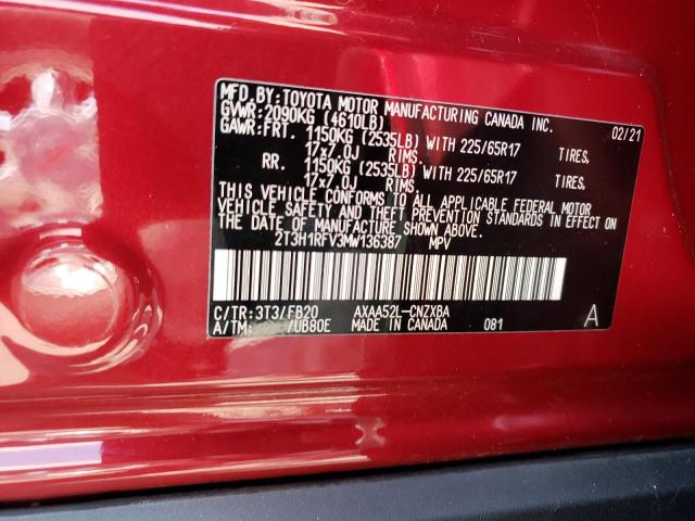 Photo 12 VIN: 2T3H1RFV3MW136387 - TOYOTA RAV4 LE 