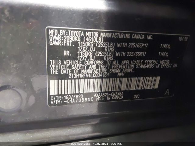 Photo 8 VIN: 2T3H1RFV4LC034161 - TOYOTA RAV4 