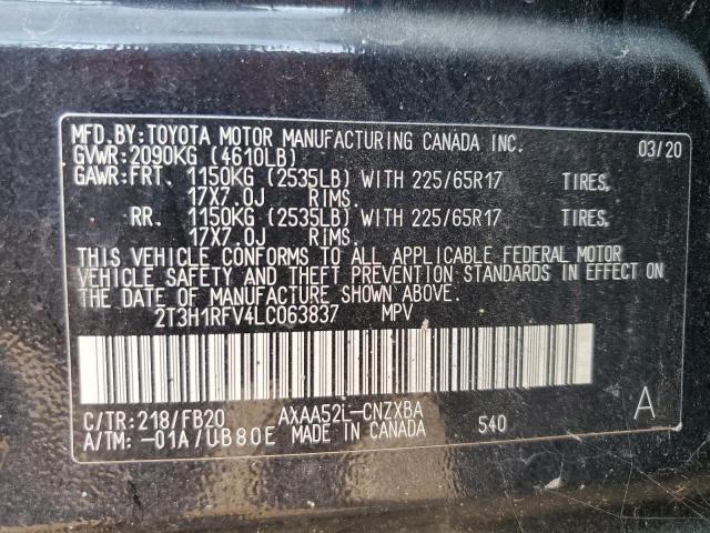 Photo 12 VIN: 2T3H1RFV4LC063837 - TOYOTA RAV4 LE 