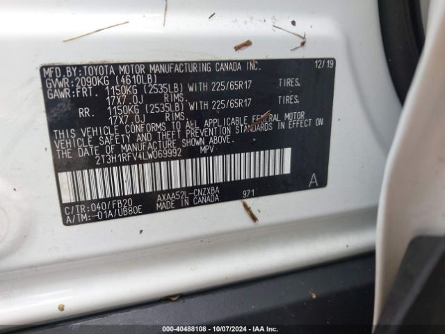 Photo 8 VIN: 2T3H1RFV4LW069992 - TOYOTA RAV4 