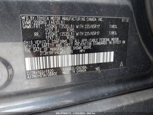 Photo 8 VIN: 2T3H1RFV4LW091670 - TOYOTA RAV4 