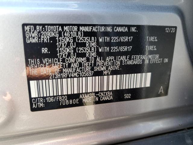 Photo 11 VIN: 2T3H1RFV4MC105697 - TOYOTA RAV4 LE 