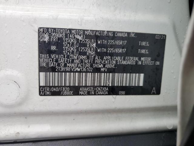 Photo 12 VIN: 2T3H1RFV5MW136102 - TOYOTA RAV4 LE 