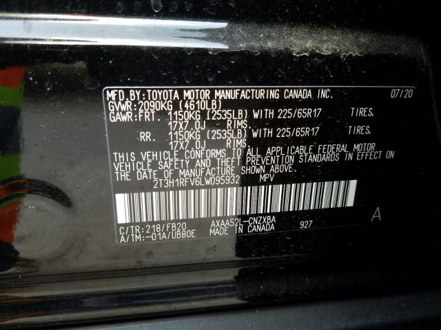 Photo 9 VIN: 2T3H1RFV6LW095932 - TOYOTA RAV4 