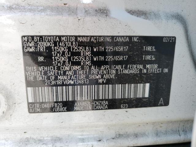 Photo 9 VIN: 2T3H1RFV6MW134813 - TOYOTA RAV4 LE 