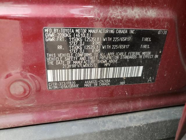 Photo 9 VIN: 2T3H1RFV7LW093512 - TOYOTA RAV4 LE 