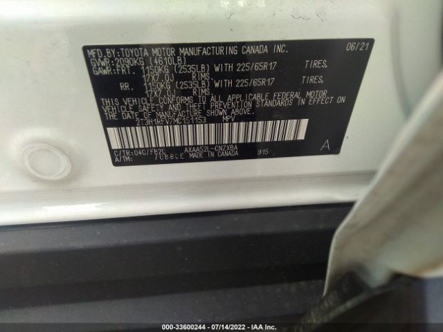 Photo 8 VIN: 2T3H1RFV7MC151153 - TOYOTA RAV4 