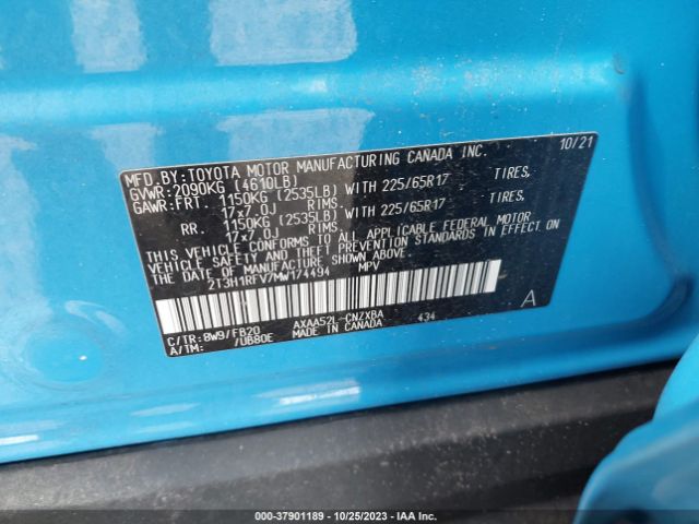 Photo 8 VIN: 2T3H1RFV7MW174494 - TOYOTA RAV4 