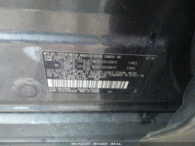 Photo 8 VIN: 2T3H1RFV8LC044367 - TOYOTA RAV4 