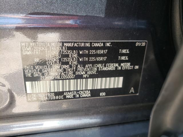 Photo 9 VIN: 2T3H1RFV8LC050007 - TOYOTA RAV4 LE 