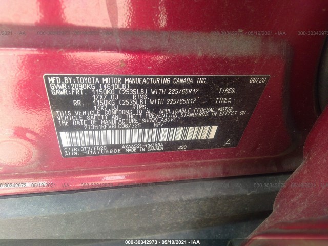 Photo 8 VIN: 2T3H1RFV8LC067325 - TOYOTA RAV4 