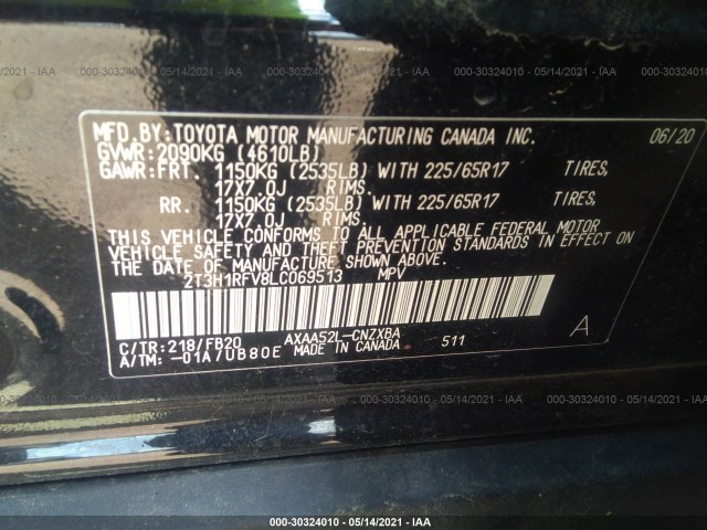 Photo 8 VIN: 2T3H1RFV8LC069513 - TOYOTA RAV4 