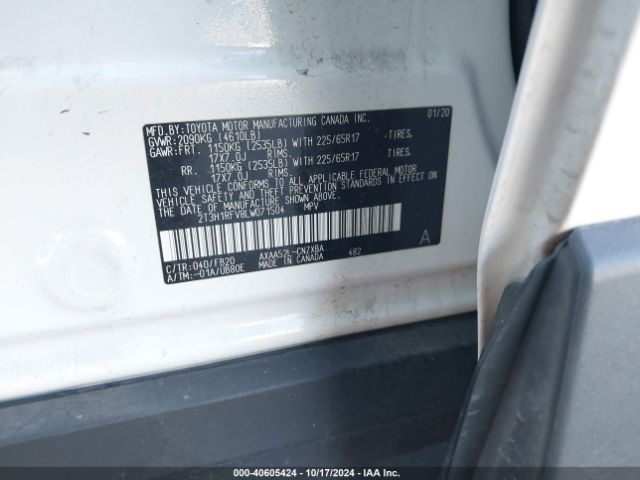 Photo 8 VIN: 2T3H1RFV8LW071504 - TOYOTA RAV4 