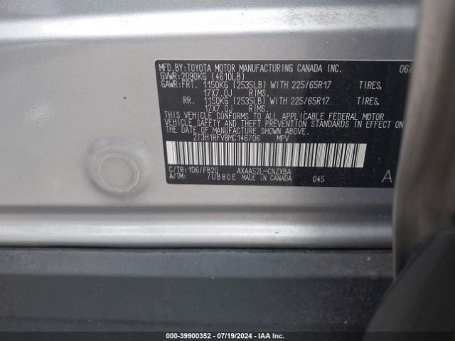 Photo 8 VIN: 2T3H1RFV8MC146706 - TOYOTA RAV4 