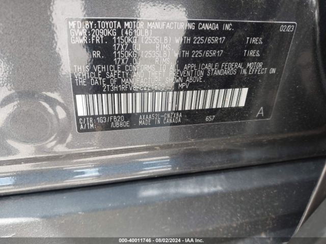 Photo 8 VIN: 2T3H1RFV8PC221800 - TOYOTA RAV4 