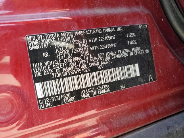 Photo 13 VIN: 2T3H1RFV8PW251023 - TOYOTA RAV4 LE 