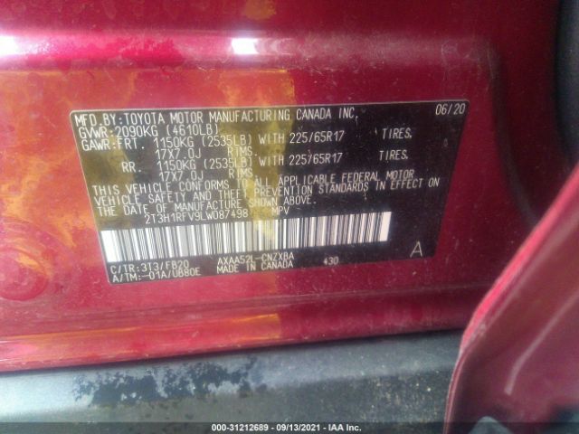 Photo 8 VIN: 2T3H1RFV9LW087498 - TOYOTA RAV4 