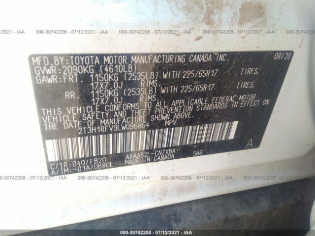 Photo 8 VIN: 2T3H1RFV9LW096864 - TOYOTA RAV4 