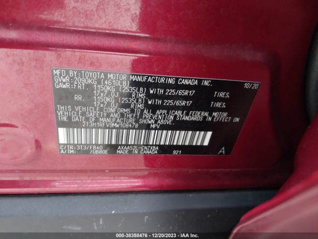 Photo 8 VIN: 2T3H1RFV9MW108478 - TOYOTA RAV4 