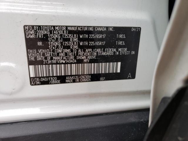 Photo 12 VIN: 2T3H1RFV9MW149404 - TOYOTA RAV4 LE 