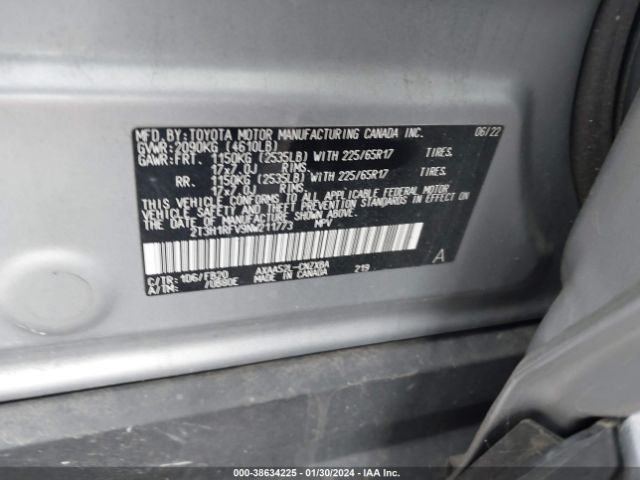 Photo 8 VIN: 2T3H1RFV9NW211773 - TOYOTA RAV4 