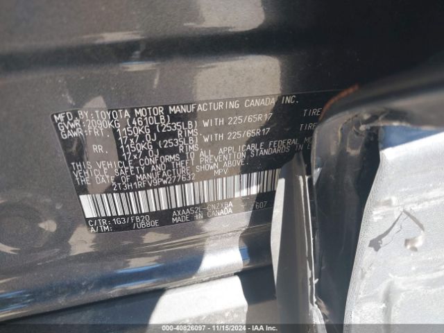 Photo 8 VIN: 2T3H1RFV9PW277632 - TOYOTA RAV4 