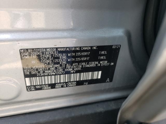 Photo 9 VIN: 2T3H1RFVXMW135673 - TOYOTA RAV4 LE 