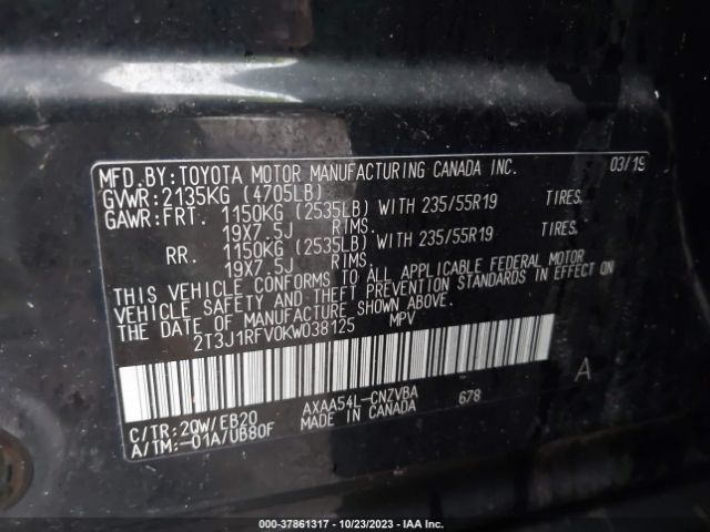 Photo 8 VIN: 2T3J1RFV0KW038125 - TOYOTA RAV4 