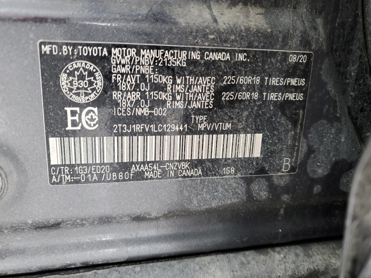 Photo 12 VIN: 2T3J1RFV1LC129441 - TOYOTA RAV 4 