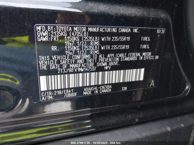 Photo 8 VIN: 2T3J1RFV1MW147597 - TOYOTA RAV4 