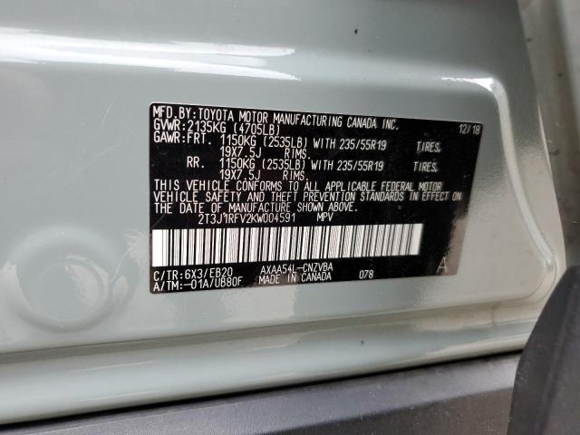 Photo 12 VIN: 2T3J1RFV2KW004591 - TOYOTA RAV4 ADVEN 