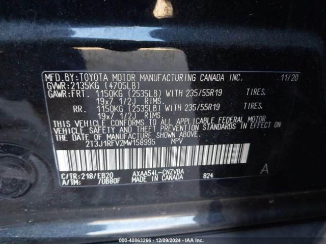 Photo 8 VIN: 2T3J1RFV2MW158995 - TOYOTA RAV4 