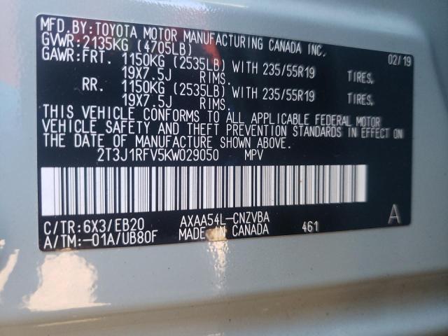 Photo 9 VIN: 2T3J1RFV5KW029050 - TOYOTA RAV4 ADVEN 