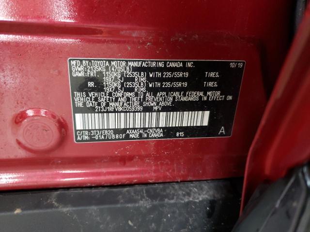 Photo 12 VIN: 2T3J1RFV8KC059399 - TOYOTA RAV4 