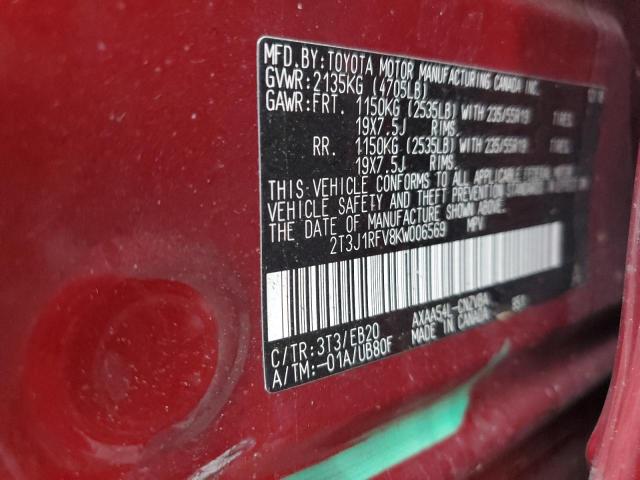 Photo 12 VIN: 2T3J1RFV8KW006569 - TOYOTA RAV4 