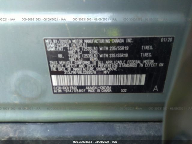 Photo 8 VIN: 2T3J1RFV8LC092078 - TOYOTA RAV4 