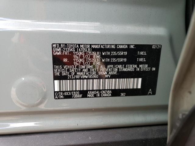 Photo 12 VIN: 2T3J1RFV8MW185960 - TOYOTA RAV4 ADVEN 