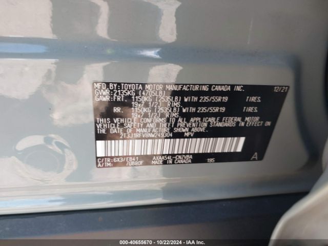 Photo 8 VIN: 2T3J1RFV8NW249304 - TOYOTA RAV4 