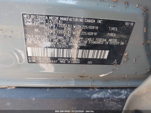 Photo 8 VIN: 2T3J1RFV9LC063477 - TOYOTA RAV4 