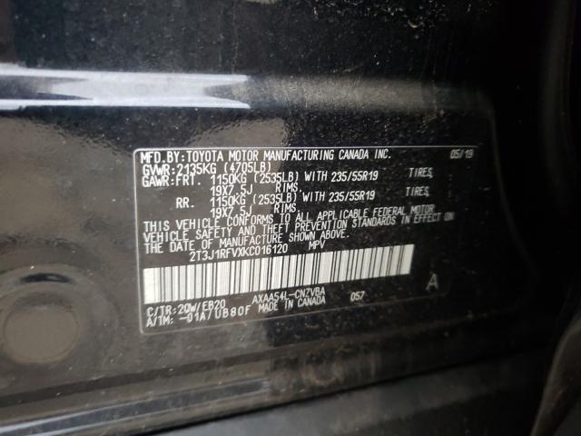 Photo 9 VIN: 2T3J1RFVXKC016120 - TOYOTA RAV4 ADVEN 