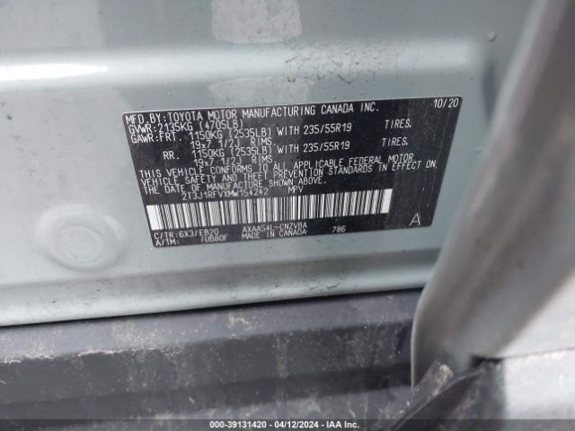 Photo 8 VIN: 2T3J1RFVXMW154242 - TOYOTA RAV 4 