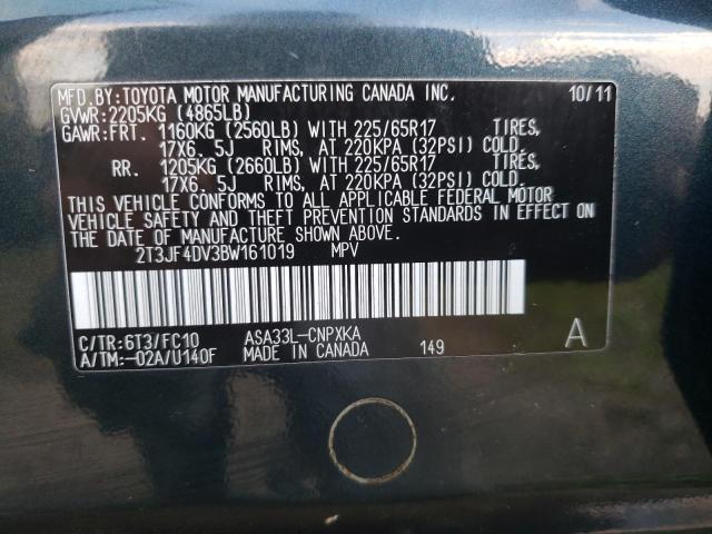 Photo 9 VIN: 2T3JF4DV3BW161019 - TOYOTA RAV4 