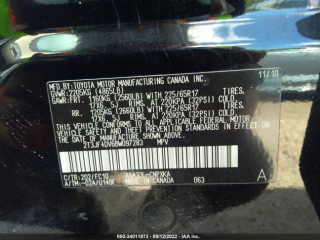 Photo 8 VIN: 2T3JF4DV6BW097283 - TOYOTA RAV4 