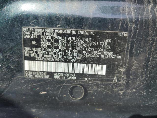 Photo 11 VIN: 2T3JF4DVXBW170185 - TOYOTA RAV4 